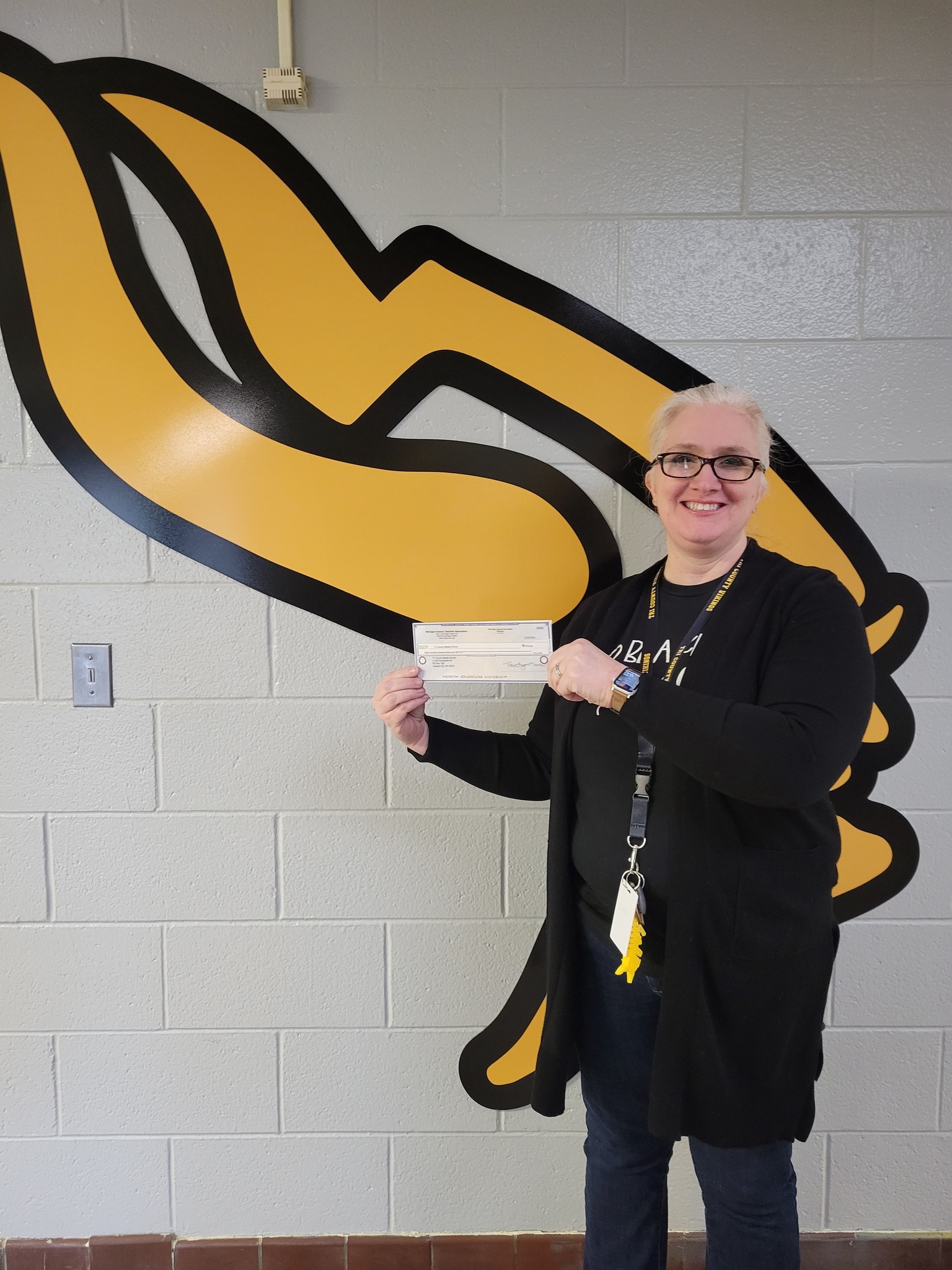 Mrs. Adamson won a  grant award from Michigan Science Teachers Association - going towards another 3-D printer.