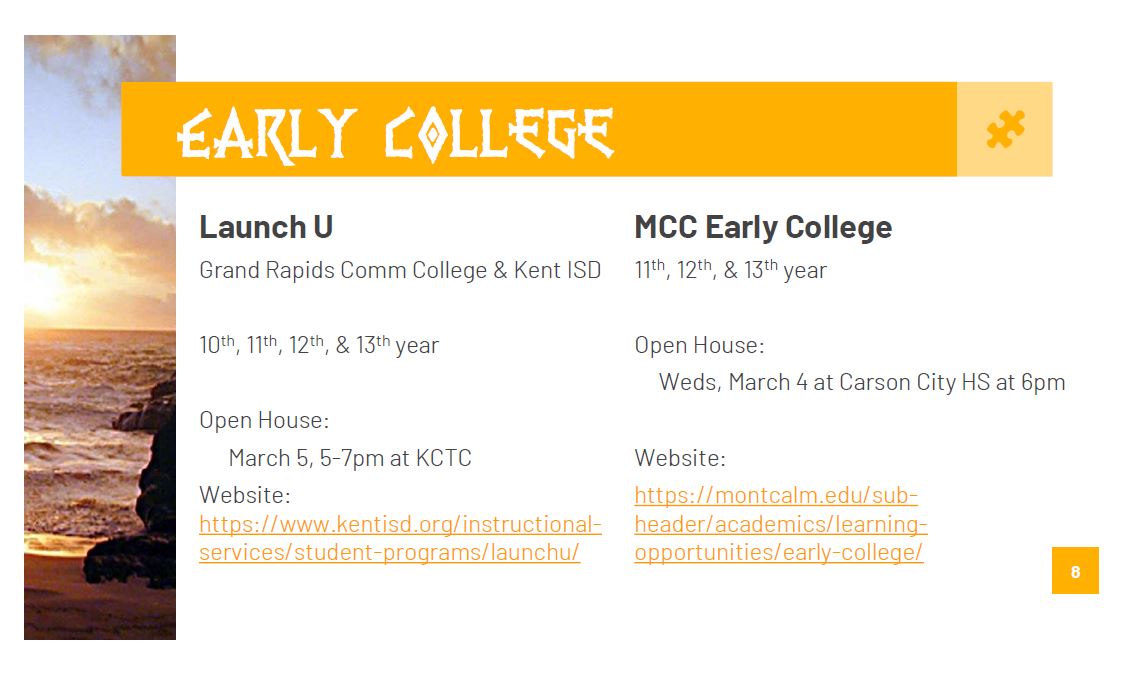 Early College Info Slide